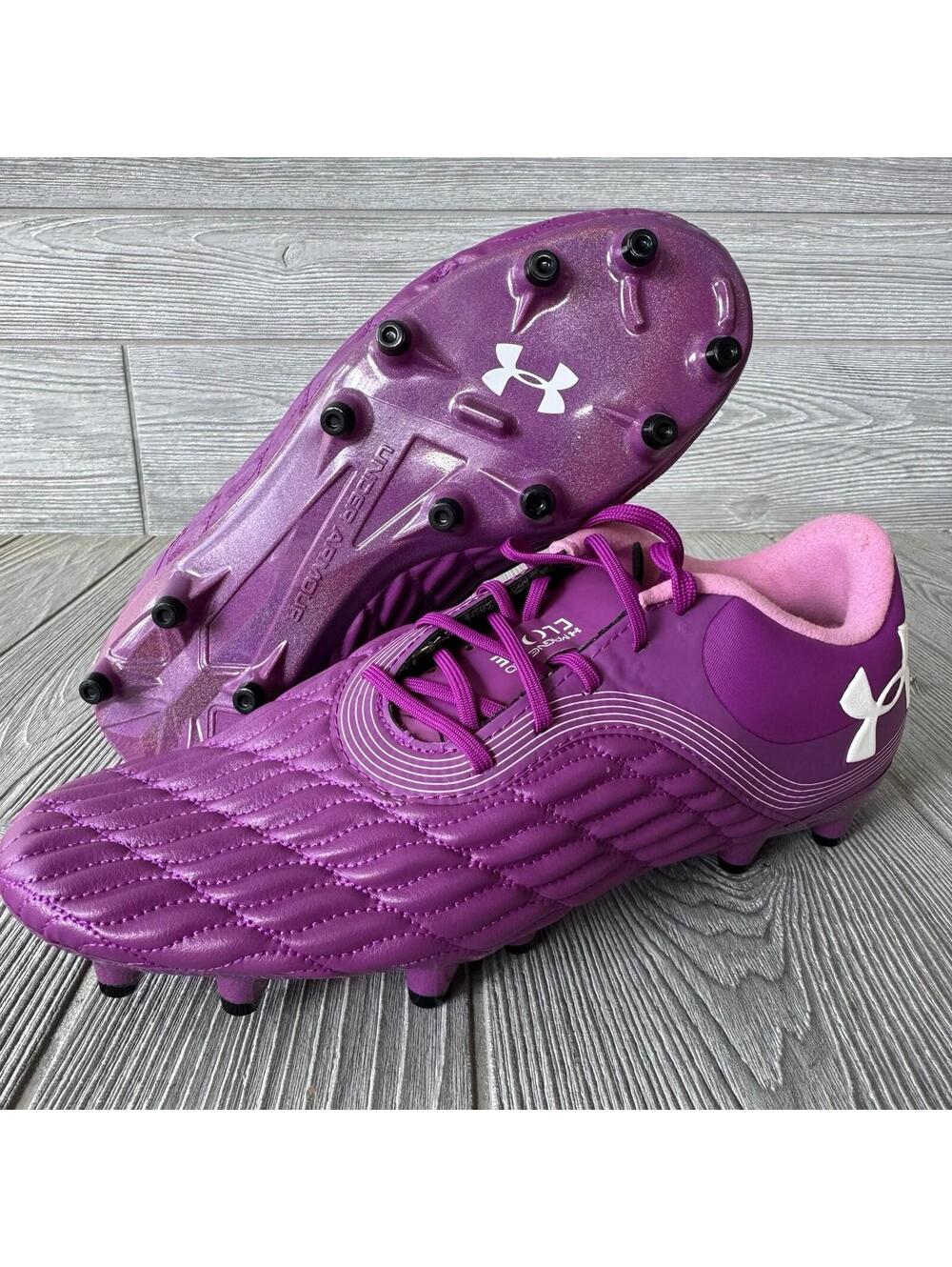 Under Armour Magnetico Select 3 FG Soccer Football Cleats Pink Sz. M10 W11.5